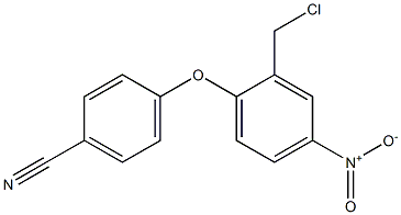 4-[2-(chloromethyl)-4-nitrophenoxy]benzonitrile 结构式