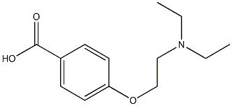 4-[2-(diethylamino)ethoxy]benzoic acid 化学構造式