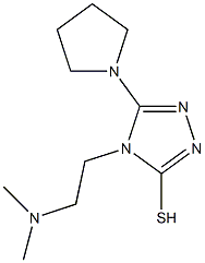 4-[2-(dimethylamino)ethyl]-5-pyrrolidin-1-yl-4H-1,2,4-triazole-3-thiol