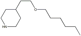 4-[2-(hexyloxy)ethyl]piperidine Structure