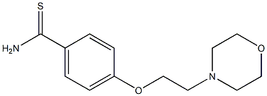 4-[2-(morpholin-4-yl)ethoxy]benzene-1-carbothioamide|