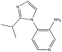 4-[2-(propan-2-yl)-1H-imidazol-1-yl]pyridin-3-amine Structure