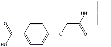 4-[2-(tert-butylamino)-2-oxoethoxy]benzoic acid,,结构式