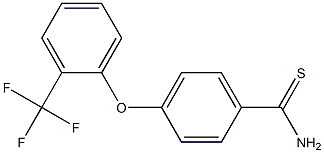 4-[2-(trifluoromethyl)phenoxy]benzene-1-carbothioamide