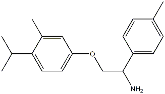 4-[2-amino-2-(4-methylphenyl)ethoxy]-2-methyl-1-(propan-2-yl)benzene,,结构式