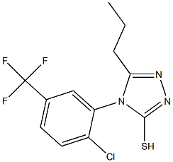 4-[2-chloro-5-(trifluoromethyl)phenyl]-5-propyl-4H-1,2,4-triazole-3-thiol