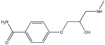 4-[2-hydroxy-3-(methylamino)propoxy]benzamide Structure