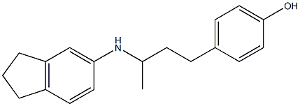 4-[3-(2,3-dihydro-1H-inden-5-ylamino)butyl]phenol