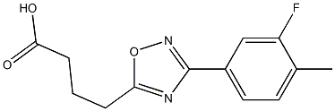 4-[3-(3-fluoro-4-methylphenyl)-1,2,4-oxadiazol-5-yl]butanoic acid