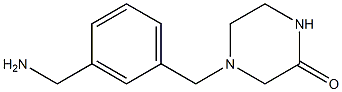 4-[3-(aminomethyl)benzyl]piperazin-2-one Structure