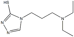 4-[3-(diethylamino)propyl]-4H-1,2,4-triazole-3-thiol 化学構造式