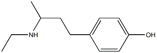 4-[3-(ethylamino)butyl]phenol 结构式