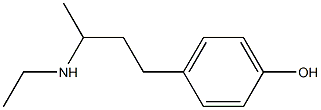 4-[3-(ethylamino)butyl]phenol,,结构式