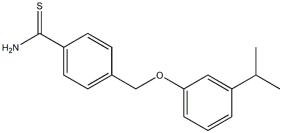 4-[3-(propan-2-yl)phenoxymethyl]benzene-1-carbothioamide Structure