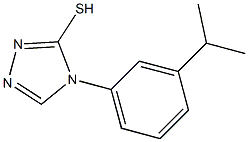 4-[3-(propan-2-yl)phenyl]-4H-1,2,4-triazole-3-thiol 结构式