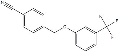 4-[3-(trifluoromethyl)phenoxymethyl]benzonitrile,1019391-06-0,结构式