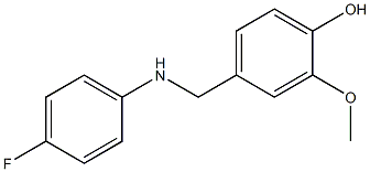 4-{[(4-fluorophenyl)amino]methyl}-2-methoxyphenol,,结构式