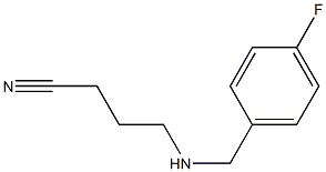 4-{[(4-fluorophenyl)methyl]amino}butanenitrile Structure