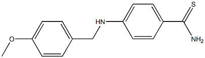  4-{[(4-methoxyphenyl)methyl]amino}benzene-1-carbothioamide