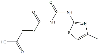 4-{[(4-methyl-1,3-thiazol-2-yl)carbamoyl]amino}-4-oxobut-2-enoic acid|