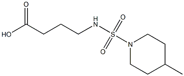 4-{[(4-methylpiperidine-1-)sulfonyl]amino}butanoic acid