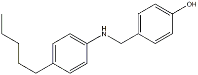 4-{[(4-pentylphenyl)amino]methyl}phenol Structure