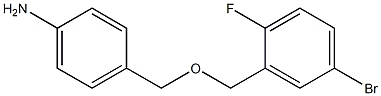 4-{[(5-bromo-2-fluorophenyl)methoxy]methyl}aniline Structure