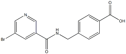 4-{[(5-bromopyridin-3-yl)formamido]methyl}benzoic acid Structure