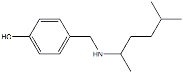 4-{[(5-methylhexan-2-yl)amino]methyl}phenol,,结构式