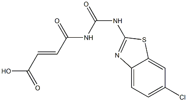 4-{[(6-chloro-1,3-benzothiazol-2-yl)carbamoyl]amino}-4-oxobut-2-enoic acid|