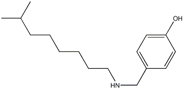 4-{[(7-methyloctyl)amino]methyl}phenol 化学構造式