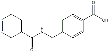 4-{[(cyclohex-3-en-1-ylcarbonyl)amino]methyl}benzoic acid,,结构式