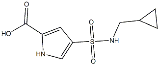 4-{[(cyclopropylmethyl)amino]sulfonyl}-1H-pyrrole-2-carboxylic acid 化学構造式