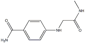 4-{[(methylcarbamoyl)methyl]amino}benzamide,,结构式