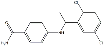 4-{[1-(2,5-dichlorophenyl)ethyl]amino}benzamide