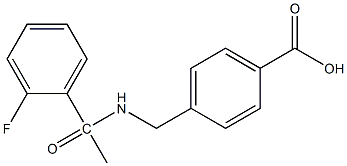 4-{[1-(2-fluorophenyl)acetamido]methyl}benzoic acid 结构式