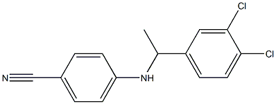 4-{[1-(3,4-dichlorophenyl)ethyl]amino}benzonitrile Structure