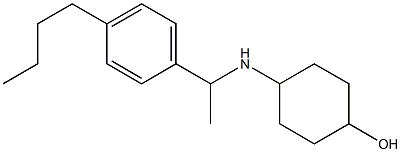 4-{[1-(4-butylphenyl)ethyl]amino}cyclohexan-1-ol 结构式