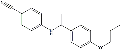 4-{[1-(4-propoxyphenyl)ethyl]amino}benzonitrile Struktur