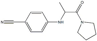 4-{[1-oxo-1-(pyrrolidin-1-yl)propan-2-yl]amino}benzonitrile 结构式