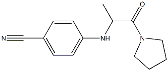 4-{[1-oxo-1-(pyrrolidin-1-yl)propan-2-yl]amino}benzonitrile Structure