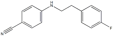 4-{[2-(4-fluorophenyl)ethyl]amino}benzonitrile Struktur