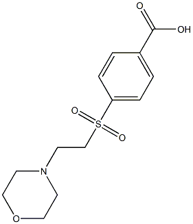 4-{[2-(morpholin-4-yl)ethane]sulfonyl}benzoic acid Structure