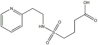 4-{[2-(pyridin-2-yl)ethyl]sulfamoyl}butanoic acid Structure