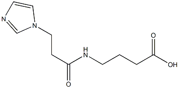 4-{[3-(1H-imidazol-1-yl)propanoyl]amino}butanoic acid,,结构式