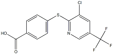 4-{[3-chloro-5-(trifluoromethyl)pyridin-2-yl]sulfanyl}benzoic acid Structure