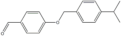 4-{[4-(propan-2-yl)phenyl]methoxy}benzaldehyde,,结构式