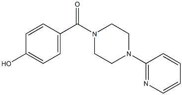 4-{[4-(pyridin-2-yl)piperazin-1-yl]carbonyl}phenol Structure