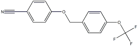 4-{[4-(trifluoromethoxy)phenyl]methoxy}benzonitrile,,结构式