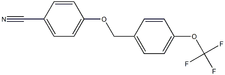 4-{[4-(trifluoromethoxy)phenyl]methoxy}benzonitrile Struktur